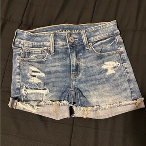 American Eagle Outfitters Women's Blue Denim Shorts